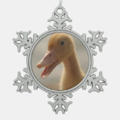 Pet Duck Snowflake Ornament (Voorkant)