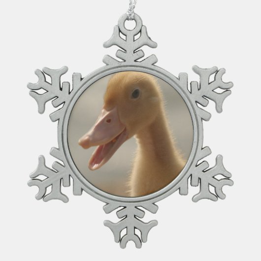 Pet Duck Snowflake Ornament (Voorkant)