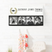 Pet en bladeren Afstudeerder Banner 3' x 5' (Insitu)