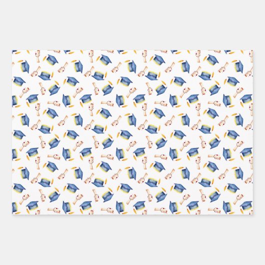 Pet en Diploma Afstuderen Inpakpapier Vel (Voorkant)