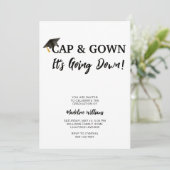 Pet en gans Het gaat naar beneden Afstuderen Kaart (Staand voorkant)