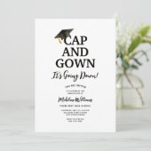 Pet en gans Het gaat naar beneden Afstuderen Kaart (Staand voorkant)