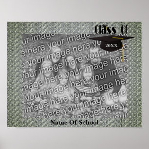 Pet en kwastje Afstuderen Lijst Voeg je foto toe Poster