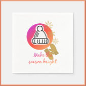 Pet en Mittens Winter Season Bright Servet