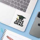 Pet en Tassel Klasse van 2025 Afstuderen Sticker (Laptop met iPhone)
