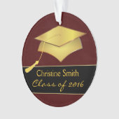 Pet- en Tassel-versiering - Afstuderen fotocadeau Ornament (voorkant)