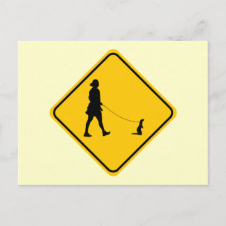Pet Ferret Crossing Briefkaart