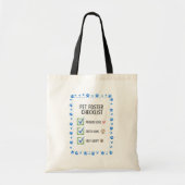 Pet Foster Checklist Inspirational Tote Bag (Devant)