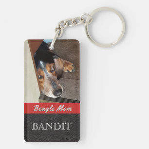 Pet-foto aangepast   Beagle Mam Beagle Dog Sleutelhanger