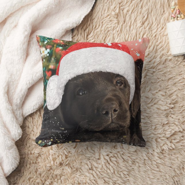 Pet Foto aangepast Hondenliefhebber Kerst Kussen (Deken)