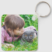 Pet-foto aangepast sleutelhanger (Achterkant)