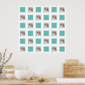 Pet foto collage 18 DIY keepomwille memorial wall Poster (Keuken)