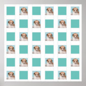 Pet foto collage 18 DIY keepomwille memorial wall Poster (Voorkant)