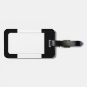 Pet Foto Zwart-wit Bagagelabel (Achterkant horizontaal)