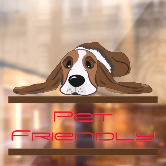 Pet Friendly Raamsticker (Vel 2)