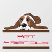 Pet Friendly Raamsticker (Vel)