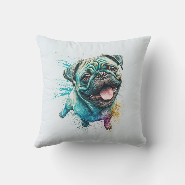 Pet Friends Dog Dad Cat mam Gift BFF Besties Foto Kussen (Achterkant)