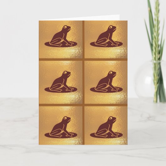Pet Frog Pattern: Gouden Basis Kaart (Voorkant)