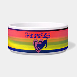 Pet Fun - Ring van kleuren - Abstracte Pet Bowl Voerbakje