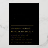 Pet gaat naar beneden. folie uitnodiging (Voorkant)