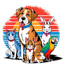 Pet Gathering Cartoon