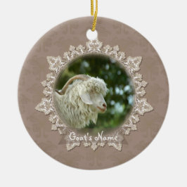 Pet Goat Memorial Lace Ornament