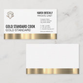 Pet | Goudmetaaltrim Visitekaartje (Voorkant / Achterkant)