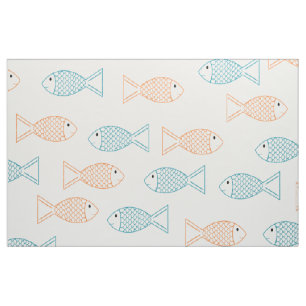 Pet Goudvis / Koi Karper Vis Print Patroon Stof
