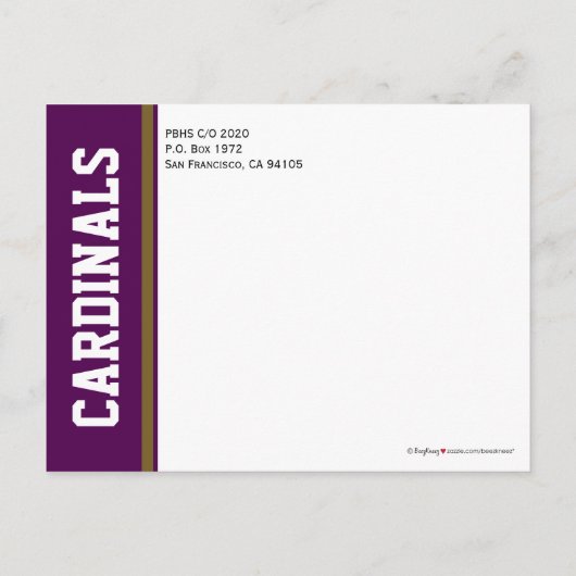 Pet & Gown Class Reunion Save-the-Date Briefkaart (Achterkant)