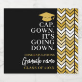 Pet Gown It's Going Down - Naam Modern Afstuderen Bier Etiket (Enkel label)