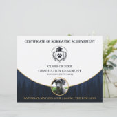 Pet Graduation Certificate Dog Training Diploma (Staand voorkant)
