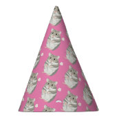  Pet grijze en witte hamster Pattern Feesthoedjes (Rechts)