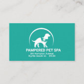 Pet Groomer Afspraak Visitekaartje (Voorkant)