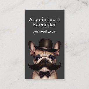 Pet Groomer Fun French Bulldog Afsprakenkaartje