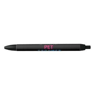 PET-groomer, hondenwandelaar, ontwerperkunstenaar Zwarte Inkt Pen