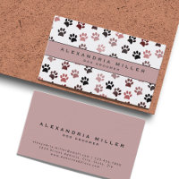 Pet Groomer | Visitekaartje Roze verf