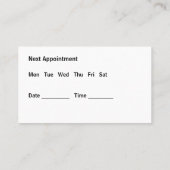 Pet Grooming Afspraak Visitekaartjes (Achterkant)