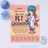 Pet Grooming. blad voor promotietrans Flyer (Enkel)