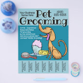 Pet Grooming Business Dog Groomer  Flyer (Enkel)