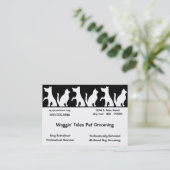 Pet Grooming Business Et Carte De Rendez-Vous (Debout devant)