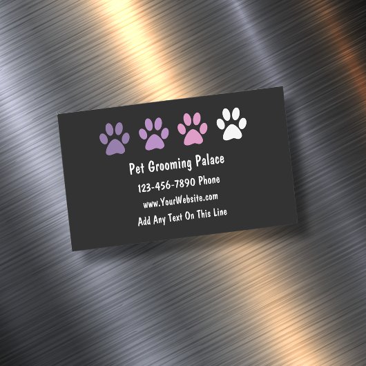 Pet Grooming Carte de visite tendance Magnets