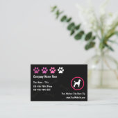 Pet Grooming Cool Cartes de visite tendance (Debout devant)