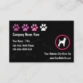 Pet Grooming Cool Cartes de visite tendance (Devant)