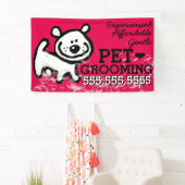 Pet Grooming Dog Cat  Promotie Spandoek (Insitu)