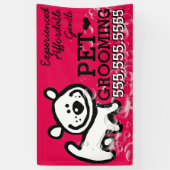 Pet Grooming Dog Cat  Promotie Spandoek (Verticaal)