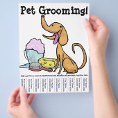 Pet Grooming. Flyer (Hand)