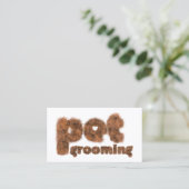 Pet Grooming Fun Bont Modern Custom Visitekaartje (Staand voorkant)