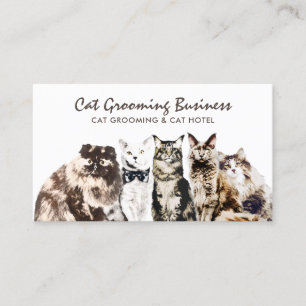 Pet Grooming Salon Spa Cats Visitekaartje