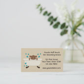 Pet Grooming Service Visitekaartje (Staand voorkant)