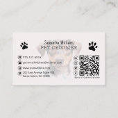 Pet Grooming Services QR-code Visitekaartje (Achterkant)